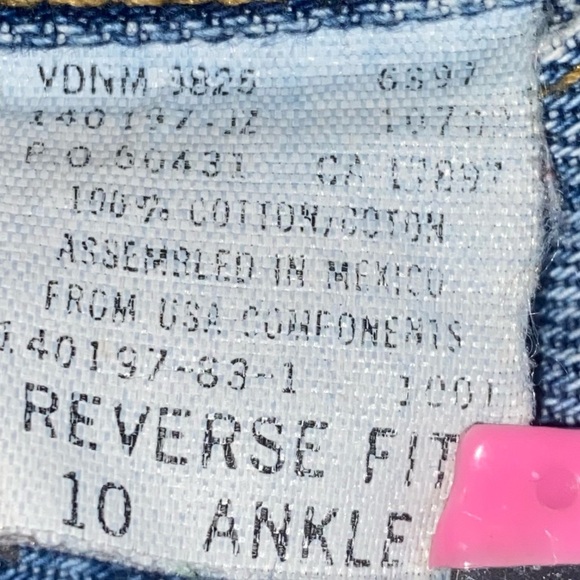 Gap Reverse Fit Denim Vintage 90s Medium Wash High Rise Mom Jeans Size 10 Ankle - Picture 14 of 16